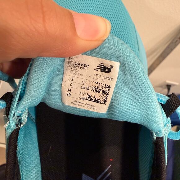 New Balance Fresh Foam Roav Blue Blk Running Shoes Womens 12 Lightweight Comfort - Picture 8 of 8